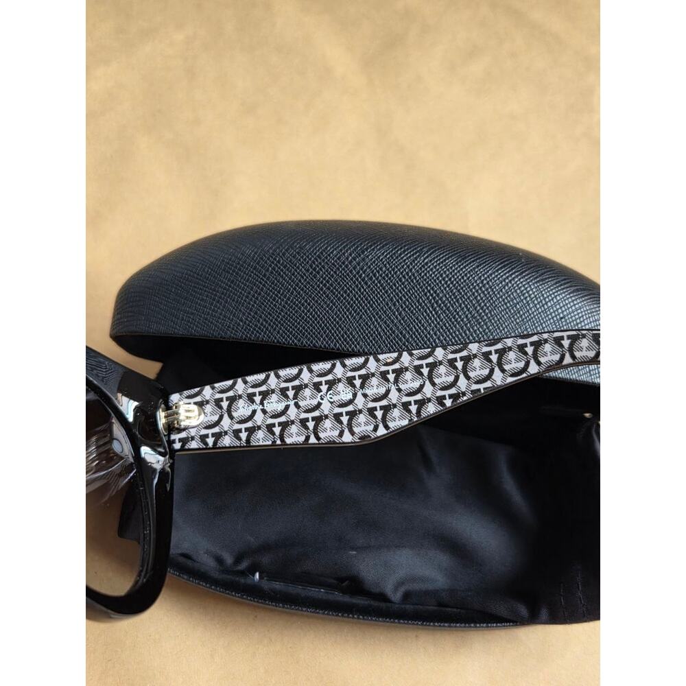 Salvatore Ferragamo Sunglasses Black Gancini SF964S 001 Logo 54-21-140 Italy - Picture 6 of 8